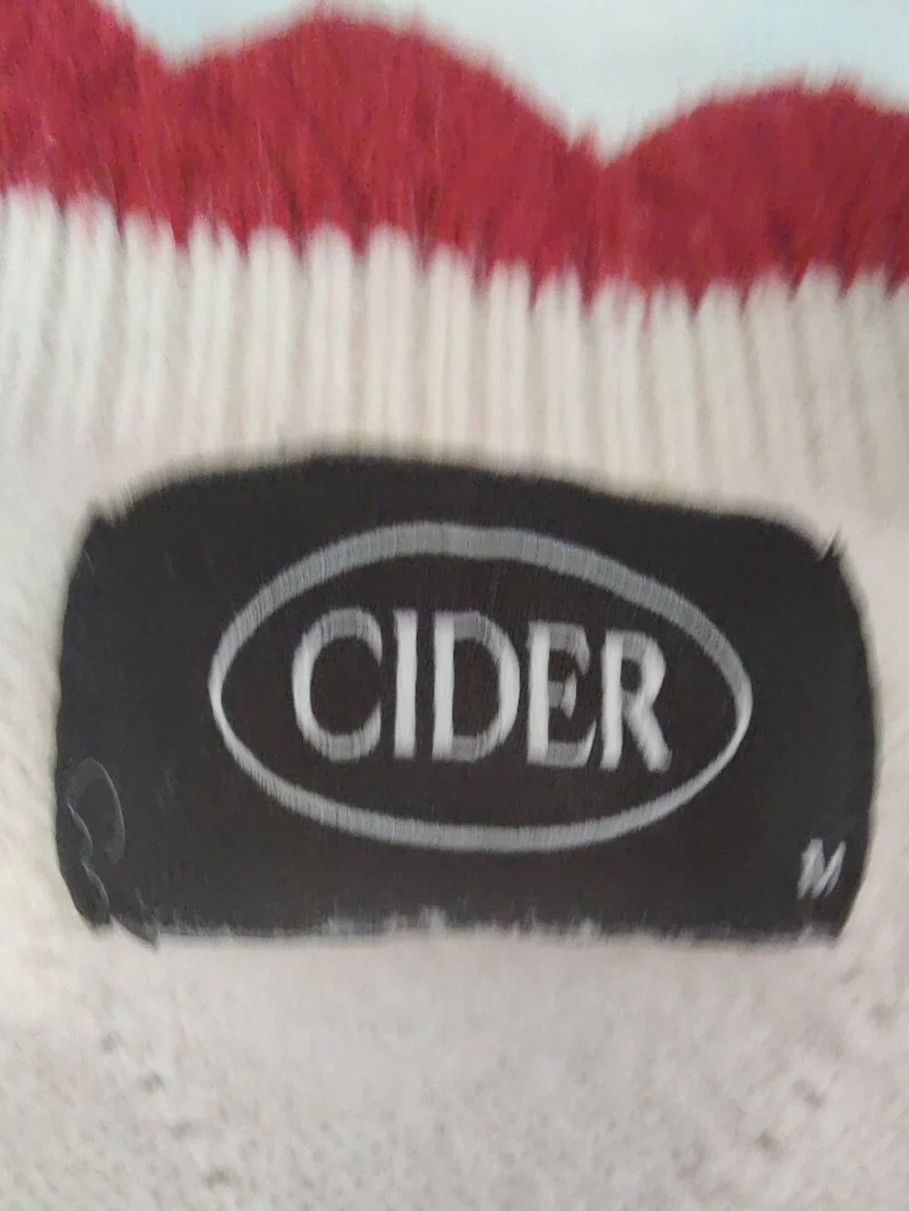 Cider Embroidered Cherry Sweater Cardigan Cropped